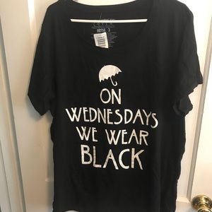 Torrid Size 3 On Wednesday’s We Wear Black Tee